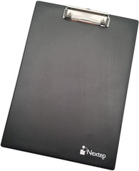 TablaAgarraPapel Vinilo Recubierta c/Clip Alambre Negro Carta Nextep® NE-172P [Pieza] 7501811275333