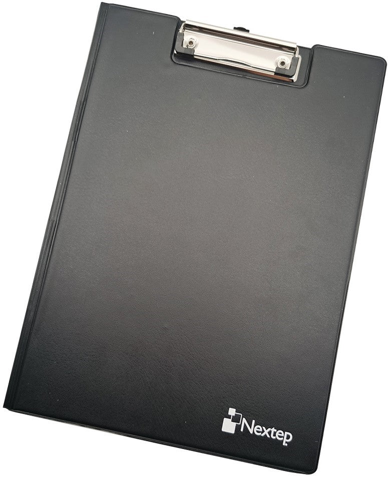 Carpeta de Vinilo Recubierta c/Clip Alambre Negro Carta Nextep® NE-172C [Pieza] 7501811275340