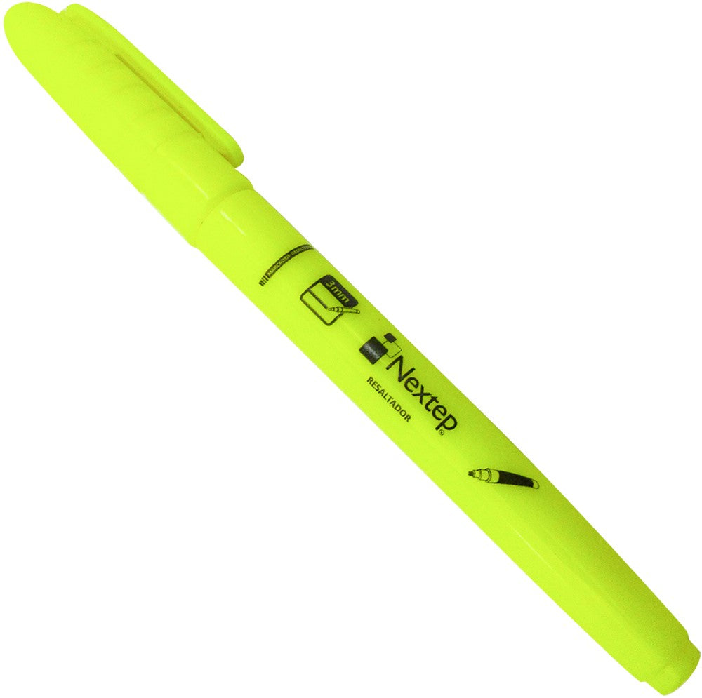 Marcador Textos Punta Cincel Tipo Pluma Amarillo Neón Nextep® NE-084A [Pieza] 7501811274183 Imagen principal del producto