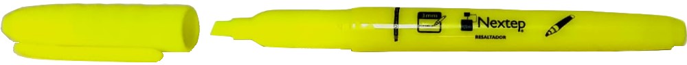 Marcador Textos Punta Cincel Tipo Pluma Amarillo Neón Nextep® NE-084A [Pieza] Imagen secundaria del producto