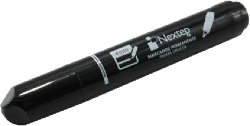 Marcador Permanente Barril Plástico Cincel Negro Nextep® NE-074 [Pieza] 7501811272332 Imagen principal del producto