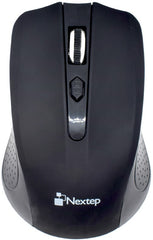 Mouse Óptico Inalámbrico USB 1600 DPI Negro Nextep® NE-410 [Pieza] 7501811271625