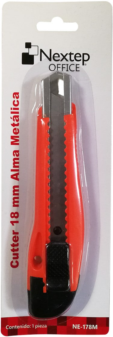 Cuchilla Retráctil Alma de Metal Grande18mm Nextep® NE-178M [Pieza] 7501811273735