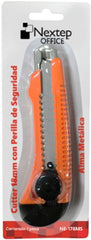 Cuchilla Retráctil Alma de Metal c/Perilla Grande18mm Nextep® NE-178MS [Pieza] 7501811274466 2
