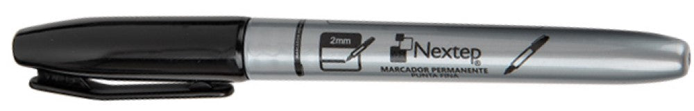 Marcador Permanente Punto Fino 2mm Negro Nextep® NE-070 Pieza 7501811272301 02