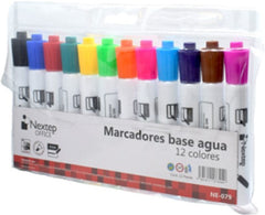 Marcador base Agua Colores Est.c/12 Nextep® NE-079 [Estuche] 7501811273049