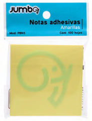 Notas Adhesivas 100hj Amarillo 3×3" Jumbo® PBN5 [Pieza] 7502285737457