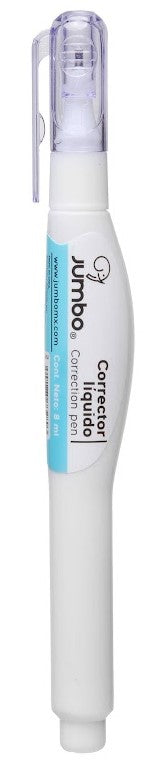 Corrector t/Pluma Panza Punta Metal Blanco 8ml Jumbo® PCOR2 [Pieza] 7502285732803