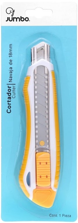 Cuchilla Retráctil Alma Metal-Plástico Grande18mm Jumbo® PCU1 [Pieza] 7502285732100