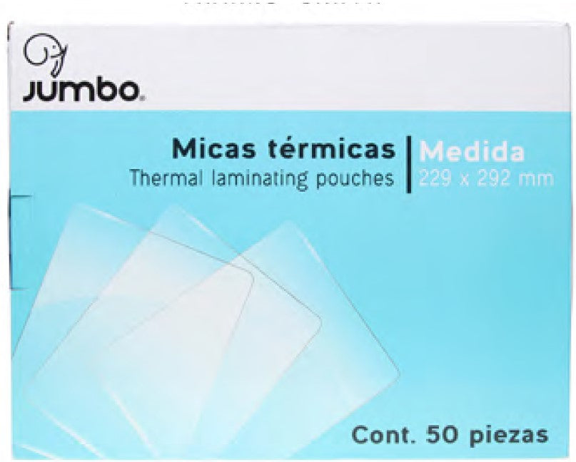 Mica p/Laminadora Carta c/50 8 Milésimas 229×292mm Jumbo® PMT1 Caja 7502285732933