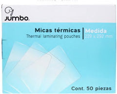 Mica p/Laminadora Carta c/50 8 Milésimas 229×292mm Jumbo® PMT1 [Caja] 7502285732933