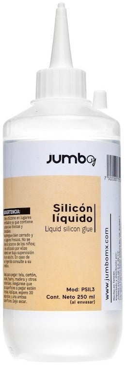 Silicon Liquido 250ml Transparente Jumbo® PSIL3 Pieza 7502285731288