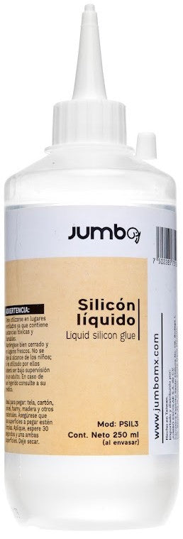 Silicon Liquido 250ml Transparente Jumbo® PSIL3 [Pieza] 7502285731288