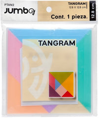 Material Didáctico Juego Tangram Plástico 12.8×12.8 Jumbo® PTAN2 [Pieza] 7502307717627