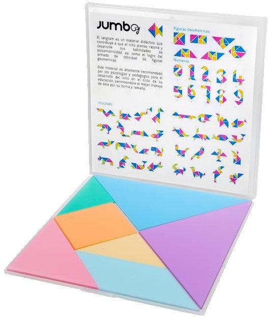 Material Didáctico Juego Tangram Plástico 12.8×12.8 Jumbo® PTAN2 [Pieza] 7502307717627 3