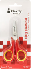 Tijera Escolar Punta Roma Bimaterial 4½" Nextep® NE-139 [Pieza] 7501811272141 2