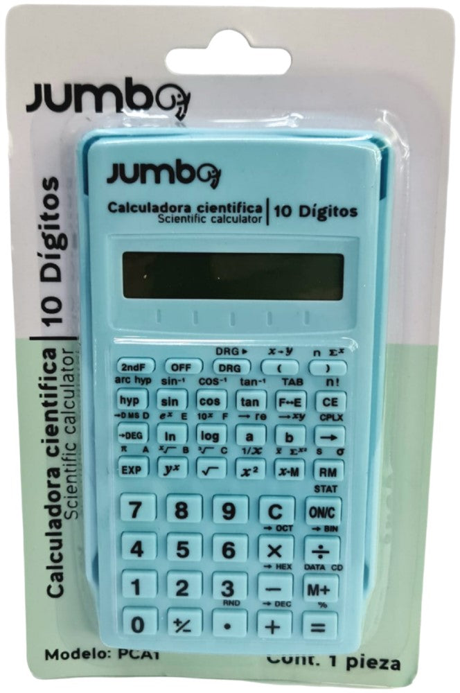Calculadora Científica 56 Funciones 10 Dígitos Jumbo® PCA1 [Pieza] 7502285732872