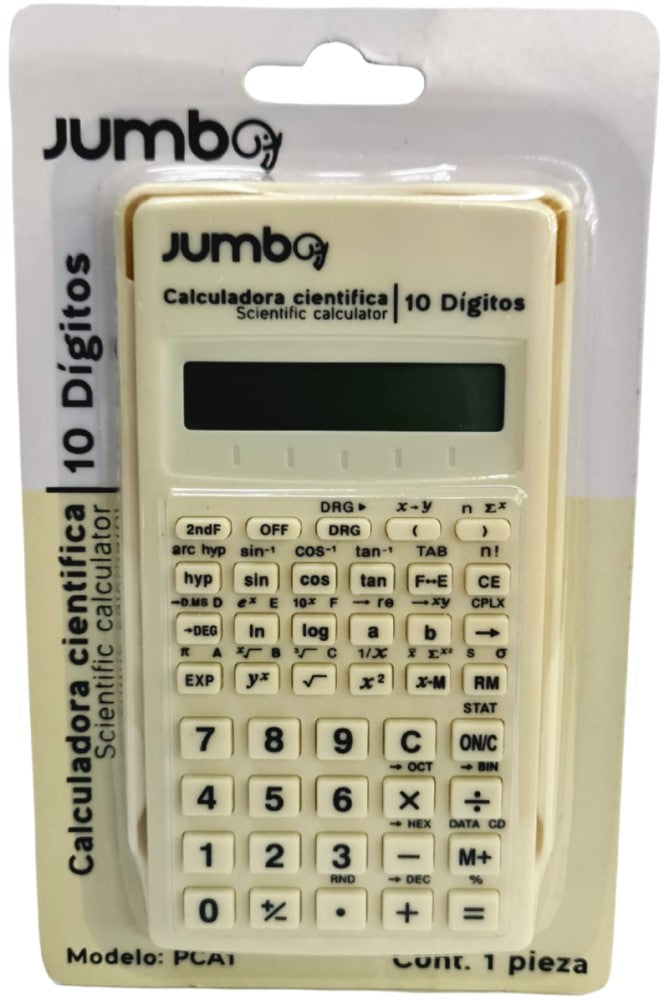 Calculadora Científica 56 Funciones 10 Dígitos Jumbo® PCA1 [Pieza] 7502285732872 3
