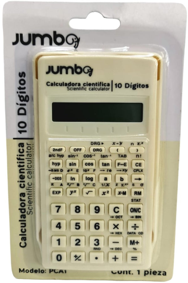 Calculadora Científica 56 Funciones 10 Dígitos Jumbo® PCA1 [Pieza] 7502285732872 3