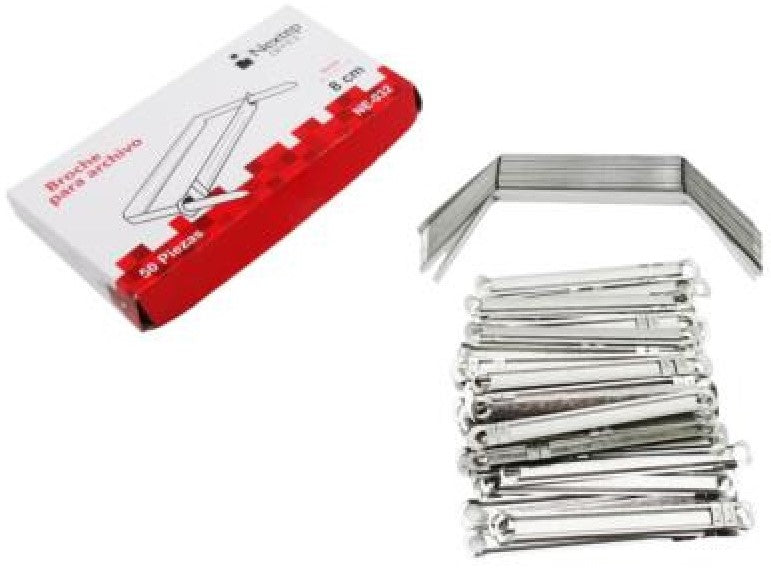 Broches p/Archivo c/50 8cm Nextep® NE-032 [Caja] 7501811273438