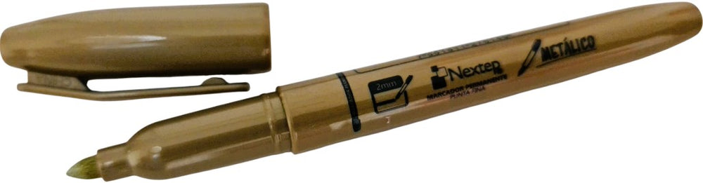Marcador Permanente Punto Fino 2mm Oro Nextep® NE-070O Pieza 7501811276149 02