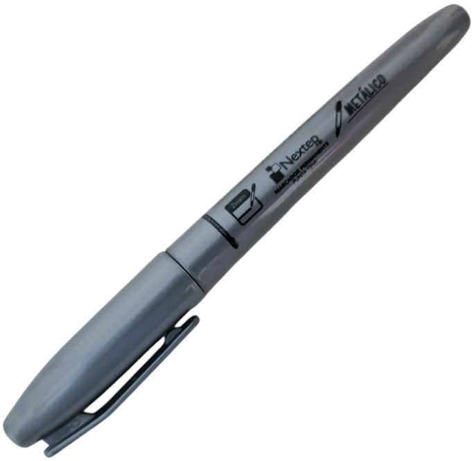 Marcador Permanente Punto Fino 2mm Plata Nextep® NE-070P Pieza 7501811276132 01