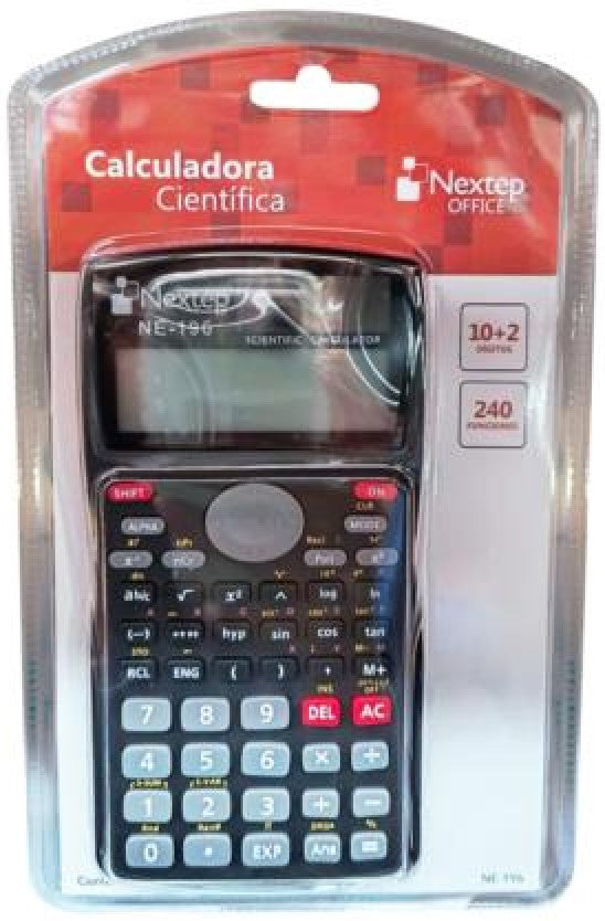 Calculadora Científica 240 Funciones Doble Linea 10+2 Dígitos Nextep® NE-196 [Pieza] 7501811272004 2