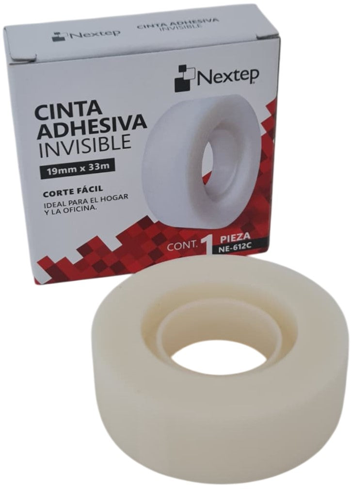 Cinta Adhesiva Invisible Invisible 19mm×33m Nextep® NE-612C [Pieza] 7501811276194 4