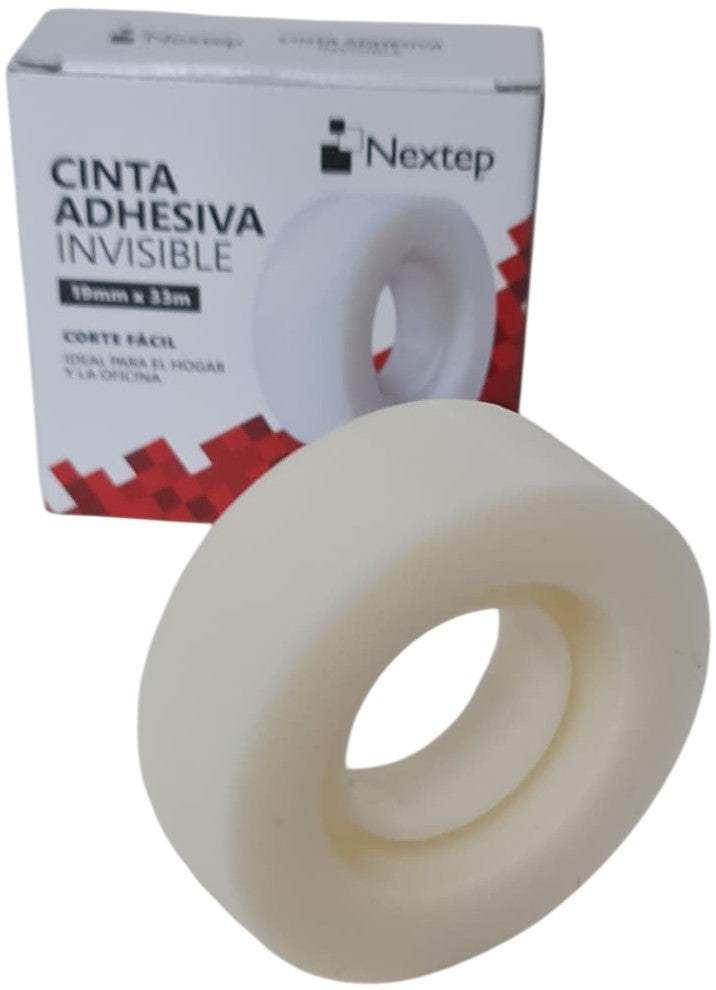 Cinta Adhesiva Invisible Invisible 19mm×33m Nextep® NE-612C [Pieza] 7501811276194 5