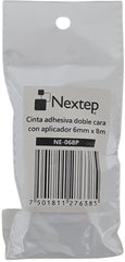 Cinta Adhesiva Doble Cara c/Dispensador 6mm×8m Nextep® NE-068P [Pieza] 7501811276385 4