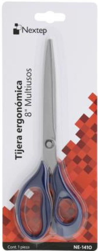 Tijera Multiusos Ojo Grande Ergonómica 8" Nextep® NE-141O Pieza 7501811276354 02