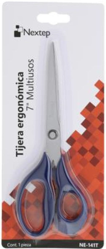 Tijera Multiusos Ojo Grande Ergonómica 7" Nextep® NE-141T Pieza 7501811276347 02