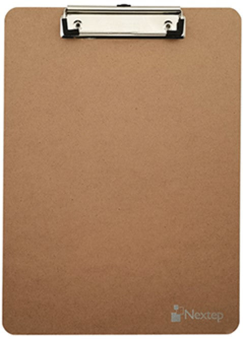 TablaAgarraPapel Madera Economica c/Clip Alambre Carta Nextep® NE-170E [Pieza] 7501811275258 2
