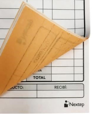 Block Remisiones Duplicado paquete c/3 DA 22 Juegos ¼ Carta Nextep® NE-038P [Pieza] 7501811276590 6