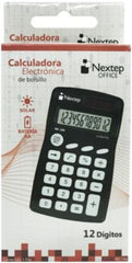 Calculadora Básica Bater. 12 Dígitos 6.5×11cm Nextep® NE-186 [Pieza] 7501811271953 3