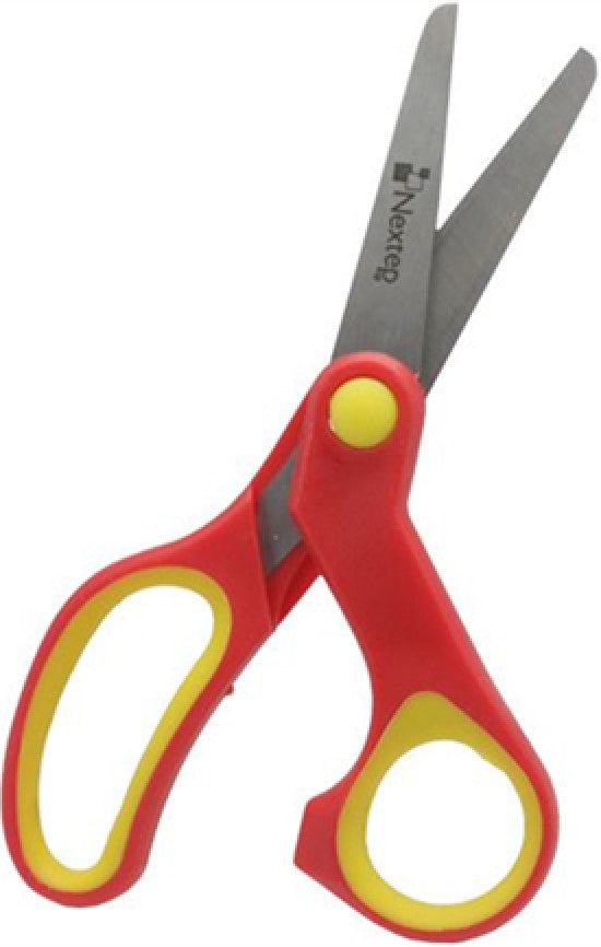 Tijera Escolar Punta Roma Bimaterial Junior 5" Nextep® NE-130 [Pieza] 7501811271403