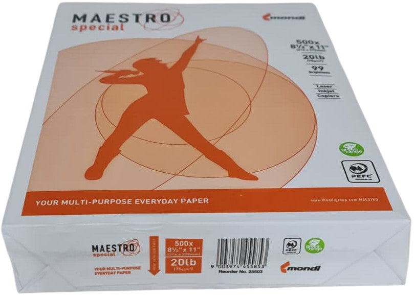 Bond Maestro Special paq.c/500 37kg Blanco 95% Carta 75g Nextep® MAESTRO 75 [Resma] 9003974455853 2