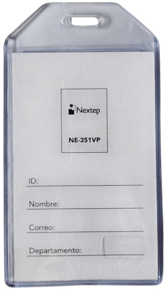 Gafete Plástico Flexible Vertical Transparente 6×9cm Nextep® NE-351VP [Pieza] Imagen secundaria del producto