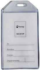 Gafete Plástico Flexible Vertical Transparente 6×9cm Nextep® NE-351VP [Pieza] 7501811277535 2
