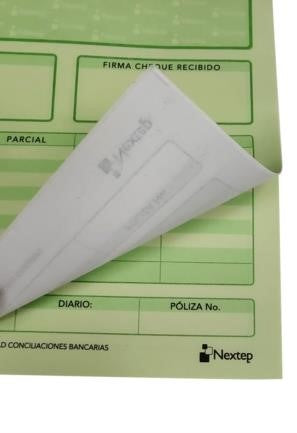 Block Póliza Cheques paquete c/3 25 Juegos ½ Oficio Nextep® NE-038H 7501811276606 4