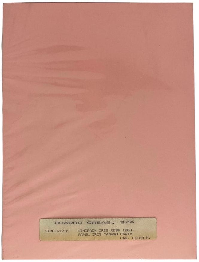 Papel Iris Pack c/100 80g Rosa Carta Guarrô Casas® 612 [Cien hojas]