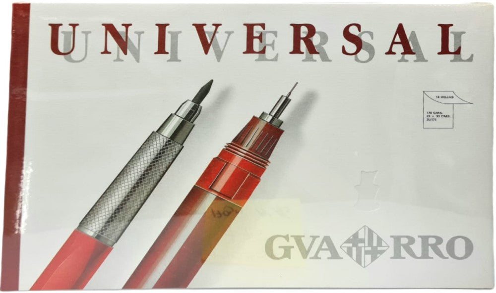 Cartulina Universal 170g Bolsa c/14 23×33cm Guarrô Casas® 2U171 [Bolsa]