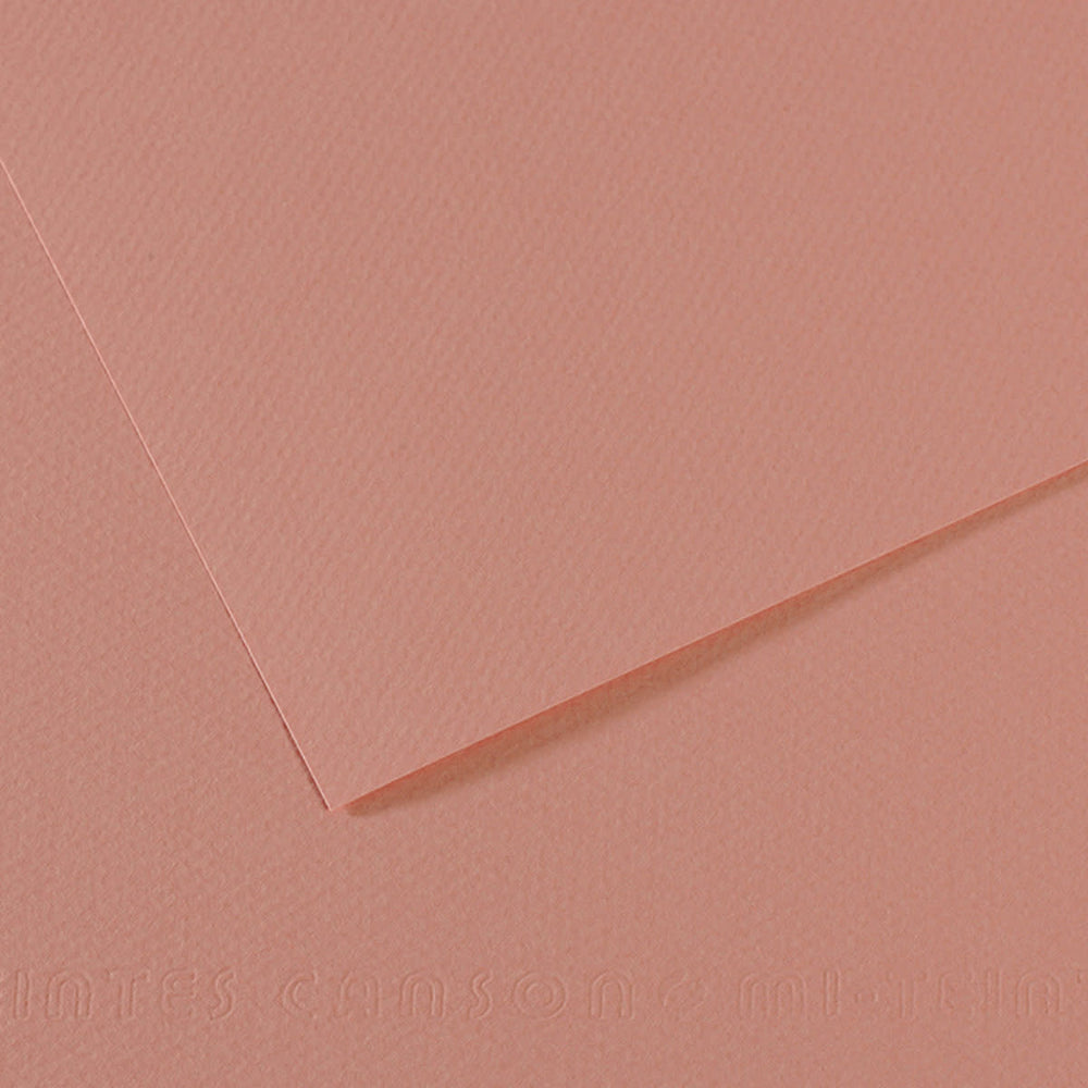 Cartulina Mi-Teintes® 352 Rosé Fondé 160g Rosa Oscuro 50×65cm Canson® Hoja 01