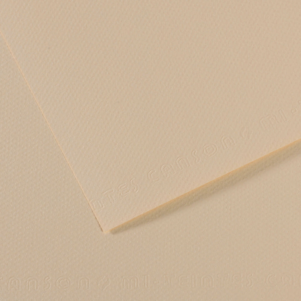 Cartulina Mi-Teintes® 112 Coquille 160g Arena 50×65cm Canson® Hoja 3148954232706 01