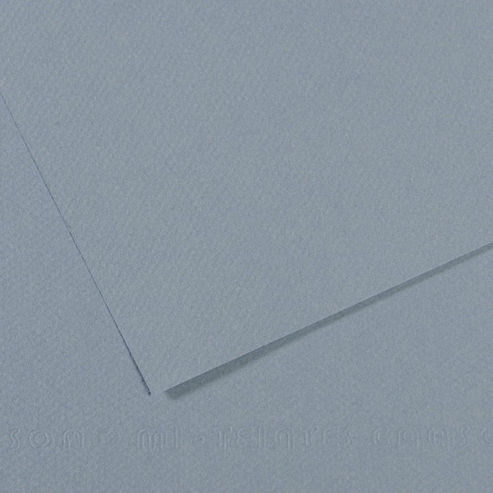 Cartulina Mi-Teintes® 490 Bleu Clair 160g Azul Claro 55×75cm Canson® Hoja 01