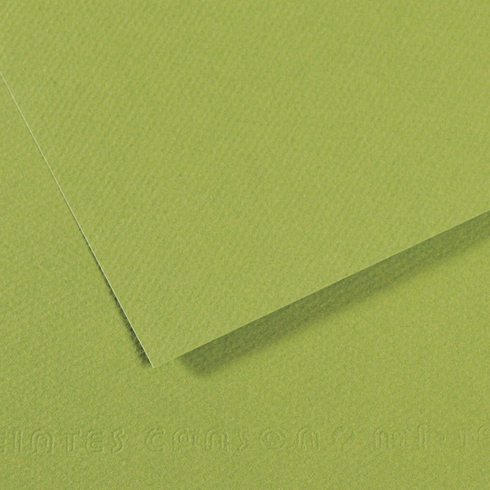 Cartulina Mi-Teintes® 475 Vert Pomme 160g Verde Manzana 50×65cm Canson® C31032S106 Hoja 314895423186