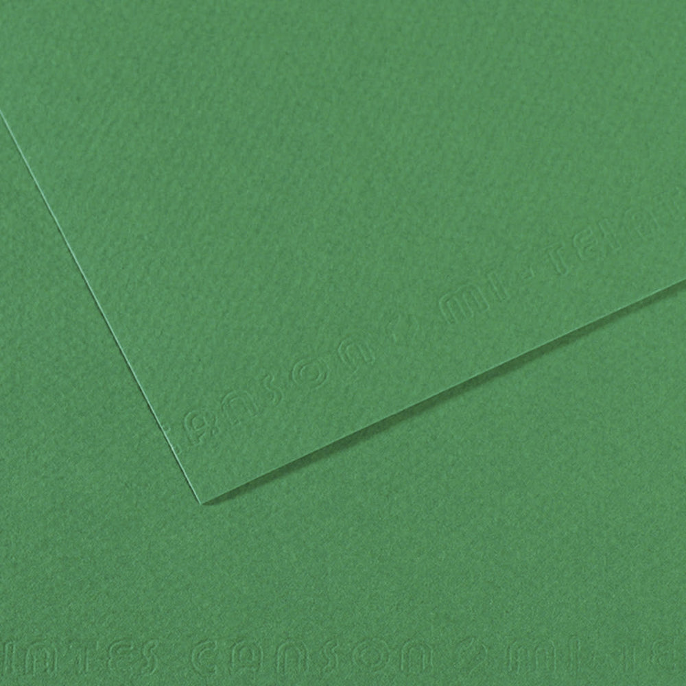 Cartulina Mi-Teintes® 575 Vert Billard 160g Verde Billard 55×75cm Canson® Hoja 01