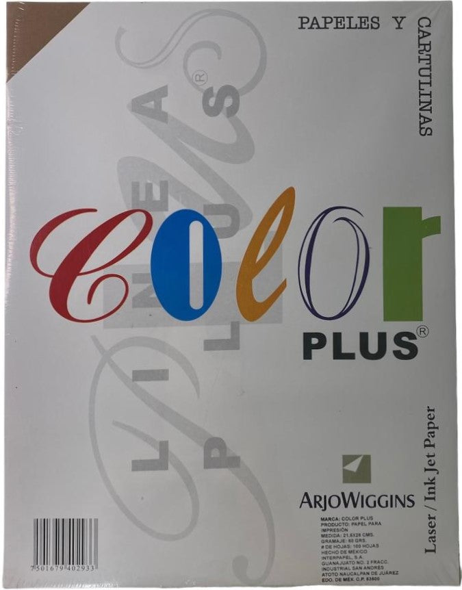 Papel Pop'Set Paquete c/100 80g Café Marrón Carta Arjowiggins® IRM-0402944 Cien hojas 01