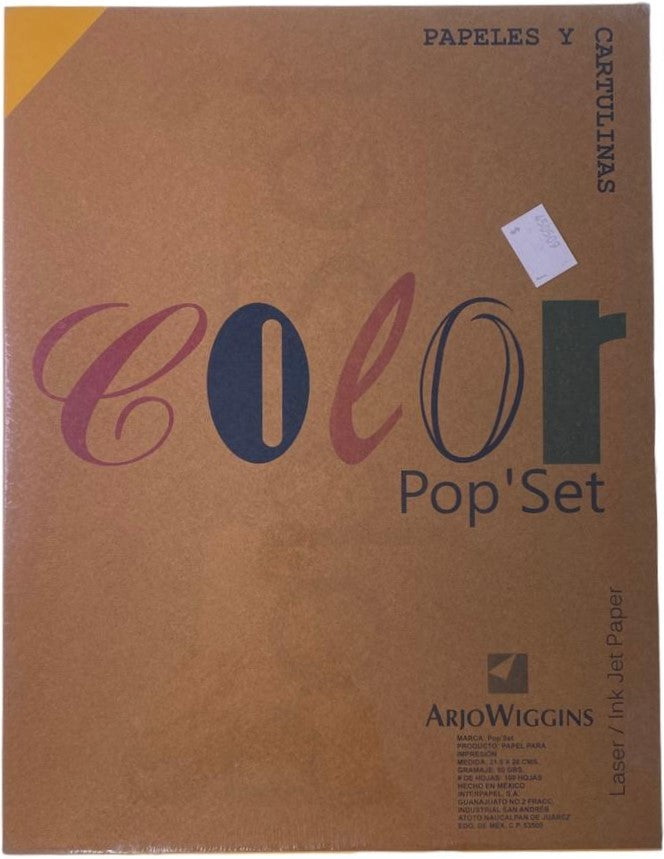 Papel Pop'Set Paquete c/100 80g Tornasol Carta Arjowiggins® IRM-0400234 Cien hojas 01