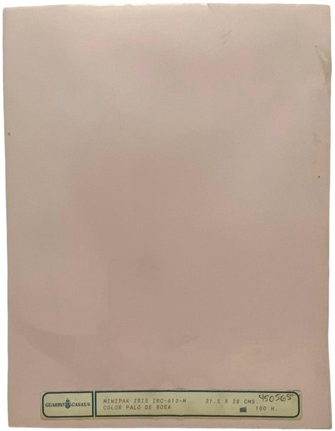 Papel Iris Pack c/100 80g Palo de Rosa Carta Guarrô Casas® [Cien hojas]